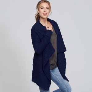 Adam Levine open front flowy cardigan blue…